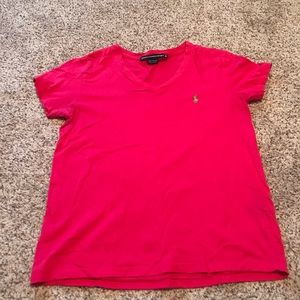 Ladies Ralph Lauren Sport T-shirt Pink Size M